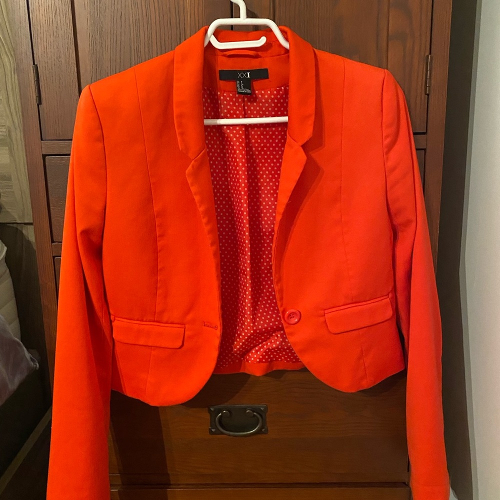 XXI US size 6 women's Orange blazer